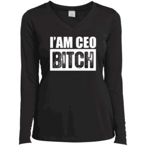 I'am CEO Bitch Women’s Black Long Sleeve