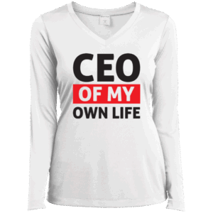 CEO OF My Own Life Women’s White Long Sleeve