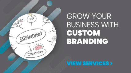 Promotional banner for office supplies featuring the text 'Everything Your Office Needs' and 'Boost efficiency with dependable, high-quality essentials,' shown over an image of a pen holder and eyeglasses.