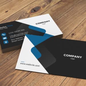 Contemporary Business Card - Blue