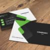 02 Cotemporary business card GREEN mockup