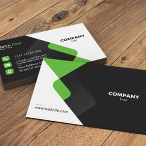 Contemporary Business Card - Green