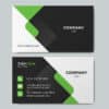 02 Cotemporary business card GREEN mockup2