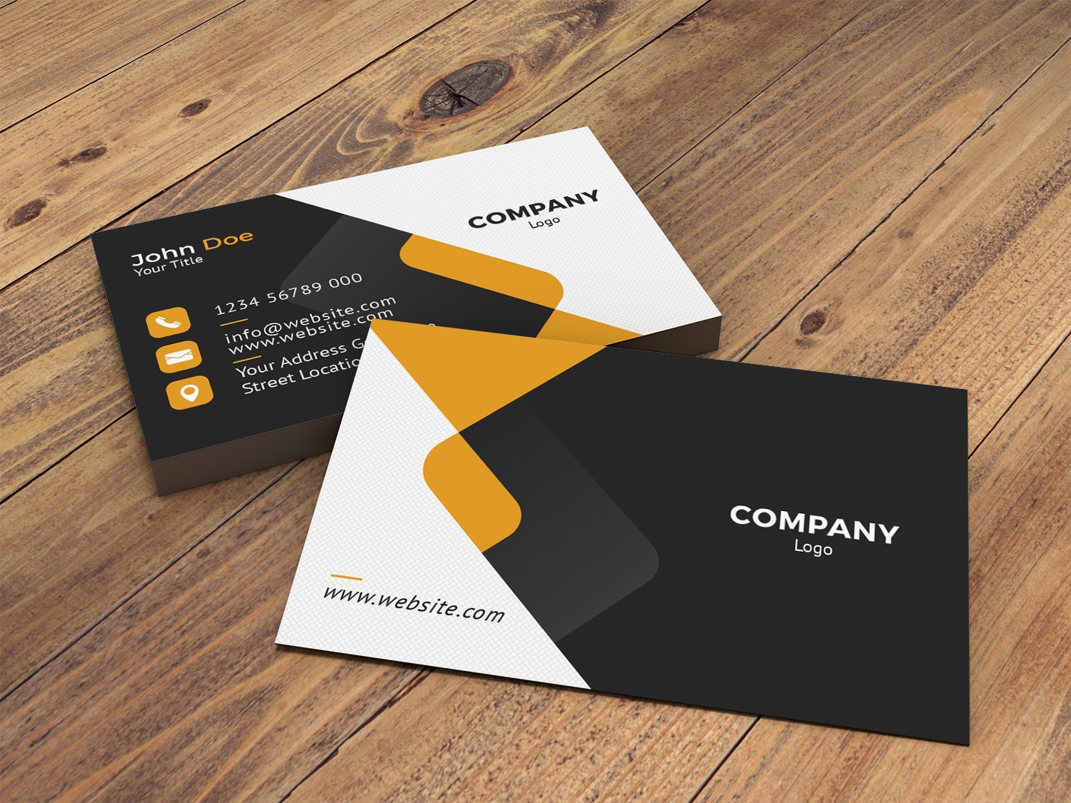 03 Cotemporary business card mockup
