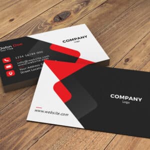 Contemporary Business Card - Red