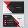 04 Cotemporary business card RED mockup2