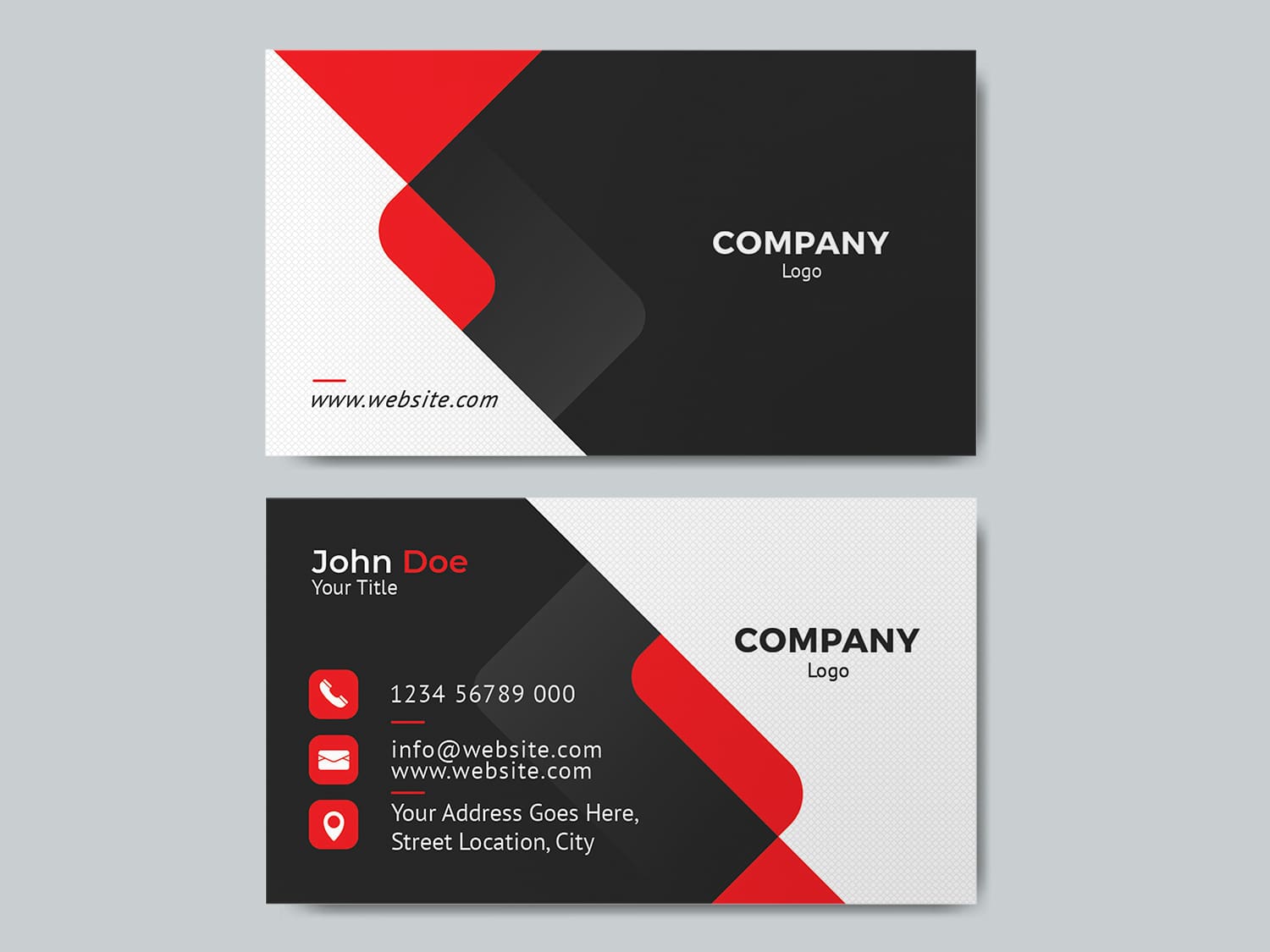 04 Cotemporary business card RED mockup2