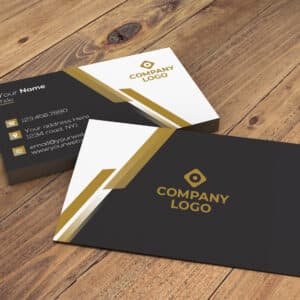 Gradient Business Card - Gold