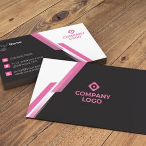 Gradient Business Card - Pink
