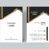 09 Vertical Gold Arch business card mockup2