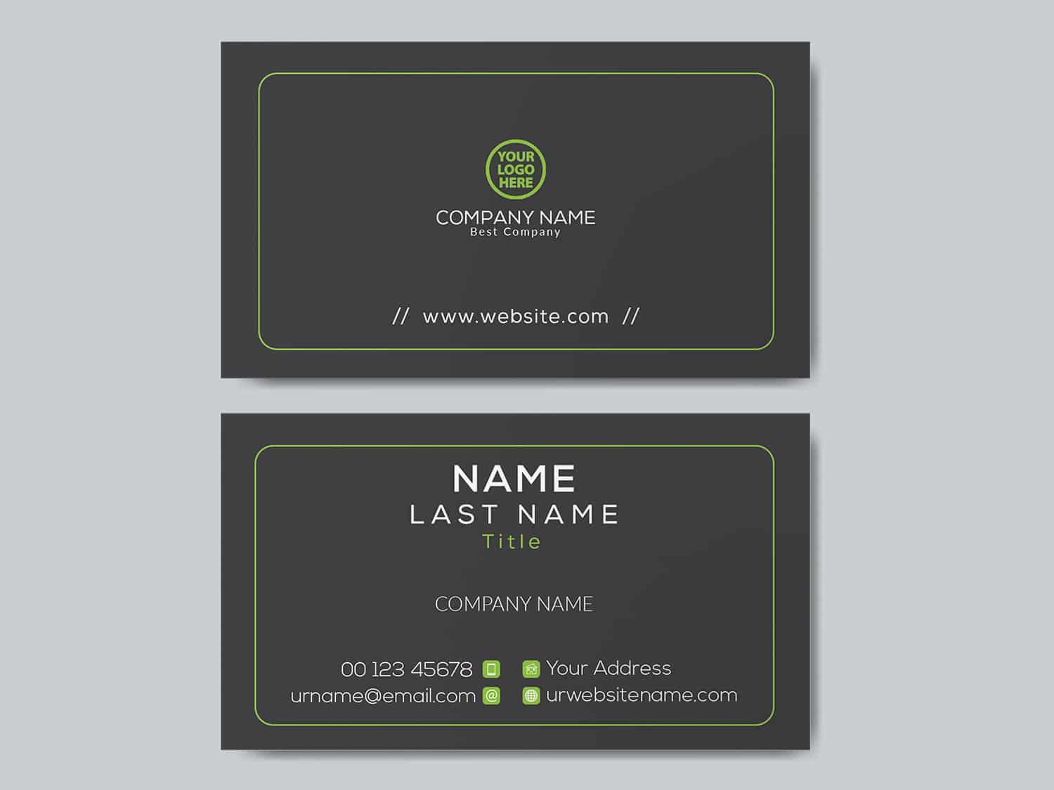 13 Sena Business card grey-green mockup2