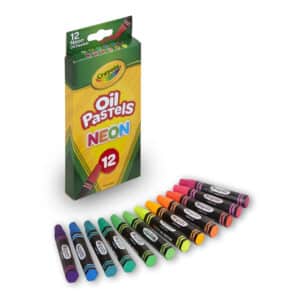 Oil Pastels, Neon, Pack of 12