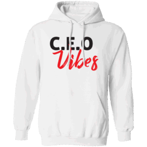 CEO Vibes Women’s White Hoodie