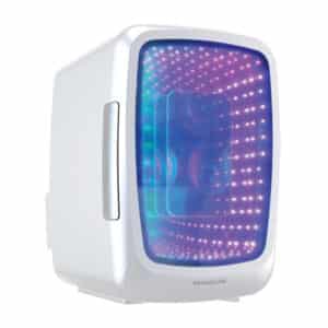 6-Can Retro Gaming Light-up Portable Beverage Mini Fridge, EFMIS179 (White)