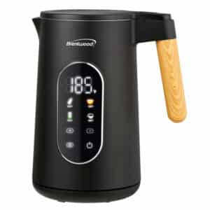 1,100-Watt 1.7-L Cordless Cool-Touch Digital Electric Kettle with Stainless Steel Interior, KT-2014DBK