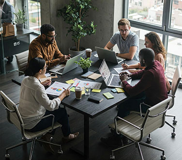 Collaborative B2B team developing a managed digital footprint and professional corporate websites on Net 30 terms.