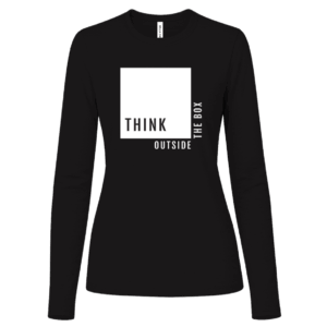 Think Outside The Box Women's Black Long Sleeve