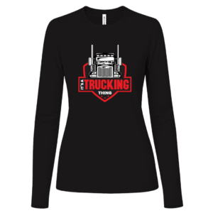 It's A Trucking Thing Women's Black Long Sleeve