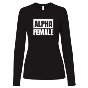 Alpha Female Women's Black & White Long Sleeve