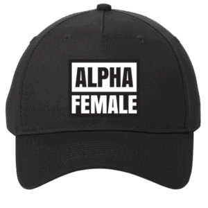 Alpha Female Black & White Cap
