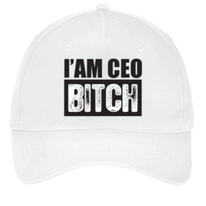 I'am CEO Bitch White Cap