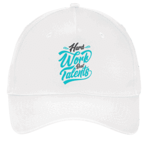 Hard Work beat Talents White Cap