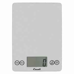 Arti Glass Digital Kitchen Scale, Silver (Shiny Silver)