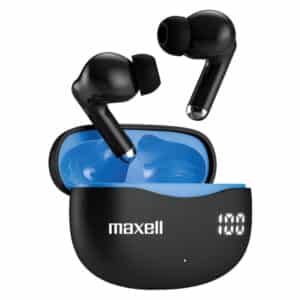 Bass 13 TWS Bluetooth(R) In-Ear Earbuds with Mics and Charging Case, ANC, ENC, Digital Battery Life Display on Case, up to 20 Hours of Play Time
