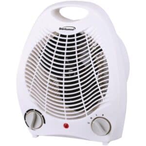 Portable Electric Space Heater & Fan (White)