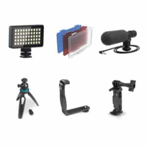 Smart Photo Vlogger Kit with LED, Microphone, and Remote