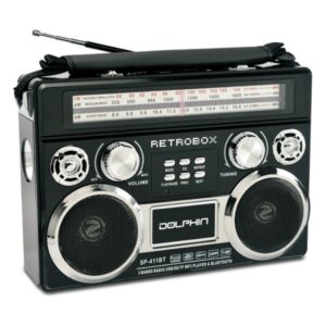 RETROBOX(TM) Portable Mini Bluetooth(R) Speaker (Black)