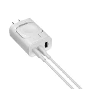 SpeedBoost 43-Watt 3-Port USB Wall Charger with Built-in Apple Watch(R) Charger