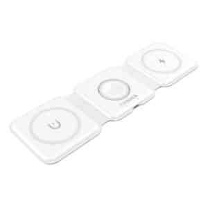 15-Watt 3-in-1 Foldable Wireless Charging Pad (White)
