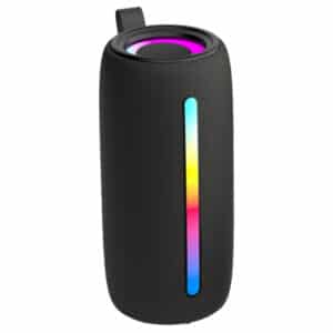 5-Watt FLEX-4 Mini Bazooka Portable Bluetooth(R) Flame Party Speaker with TWS, Sound FX, USB-microSD(TM) Card-Aux, FM, up to 6 Hours Play Time (Black)